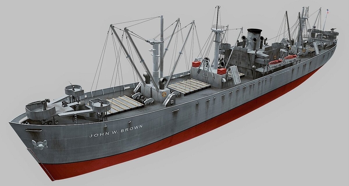 Модель судна типа Либерти. Фото из интернета.