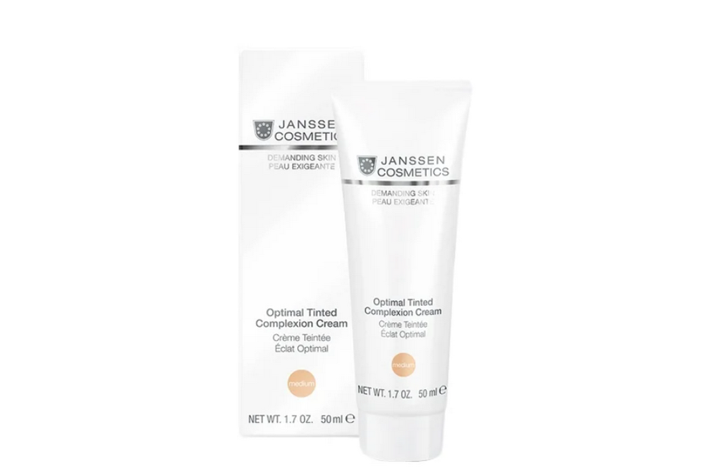 Janssen Cosmetics Demanding Skin Optimal Tinted Complexion Cream Medium Дневной крем для лица SPF 10 в рейтинге антивозрастных  кремов для лица