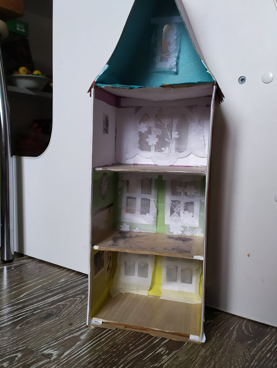Мастер-класс 2. Как сделать кукольный дом из книжной полки или стеллажа