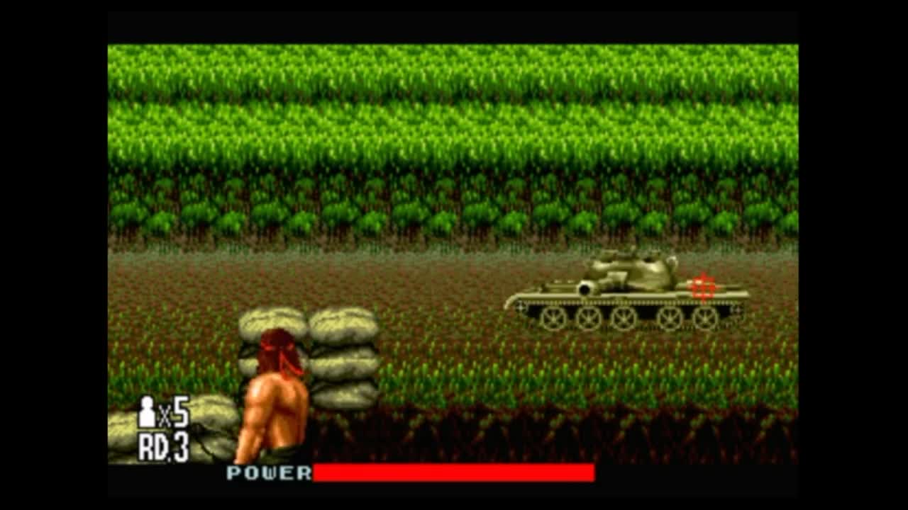 Sega Mega Drive 2 (Smd) 16-bit Rambo 3 Mission 3 Go to the Arsenal