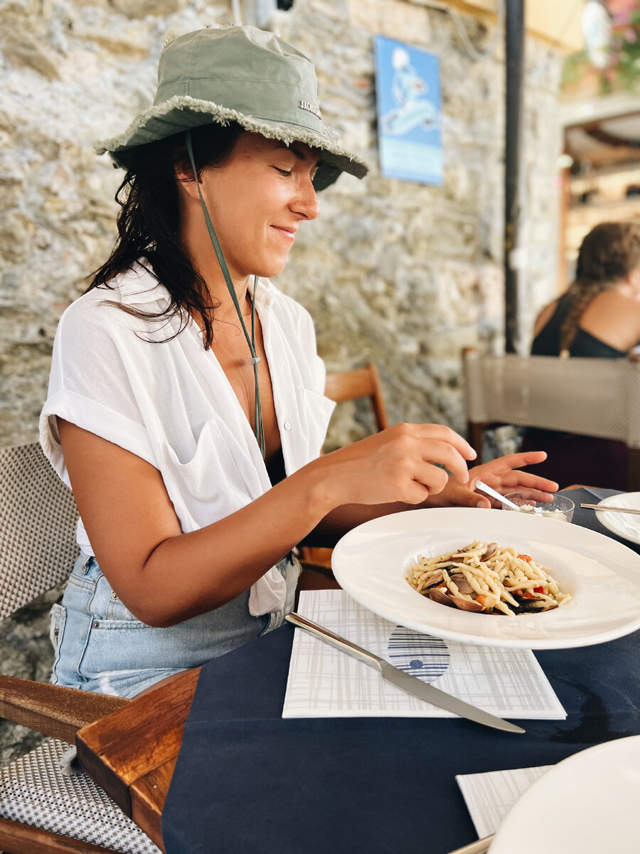 Троффи вонголе на Лигурийском побережье 