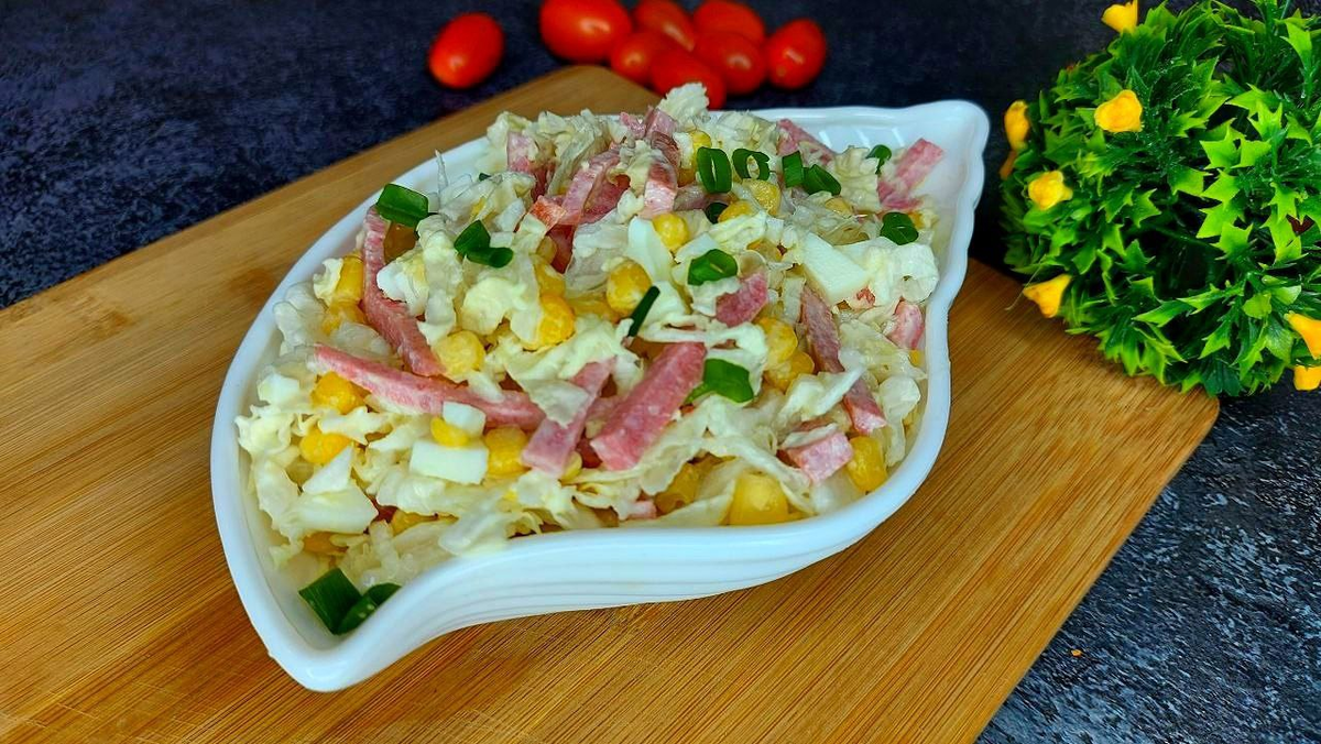 Салат из колбасы с кукурузой и яйцами: available_cook — LiveJournal