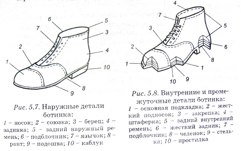 Мыс подошвы. Детали обуви названия. Наружная деталь верха на ботинках. Наружные детали верха обуви. Строение обуви.