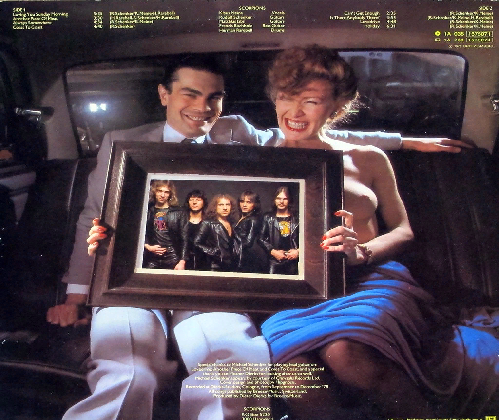 Другая сторона обложки «Lovedrive» 