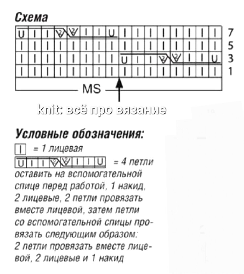Схема узора 2