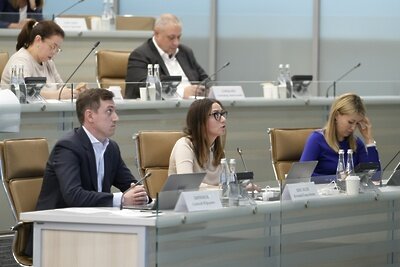    Министр Правительства Московской области по социальным коммуникациям Екатерина Швелидзе на совещании Губернатора Московской области Андрея Воробьева с руководящим составом правительства Московской области и главами городских округов © Пресс-служба Губернатора и Правительства Московской области