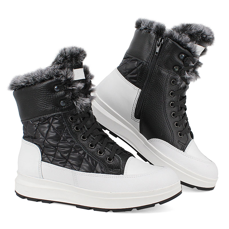 На фото модель обуви SHOESLEL арт. 2034 в черно-белом цвете 