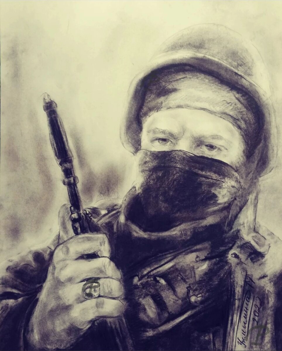 О. Ухмылина. Солдат. Уголь