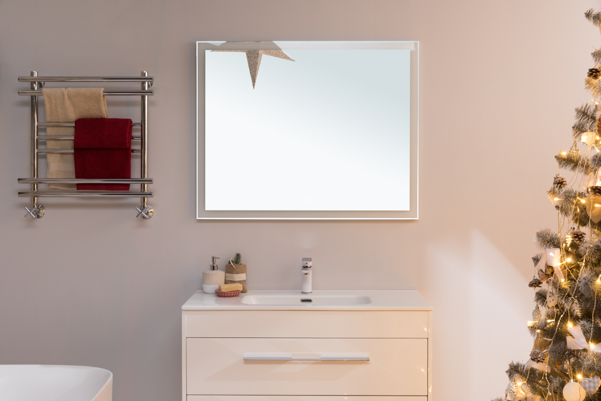 Пример оформления ванной комнаты от Aquanet.