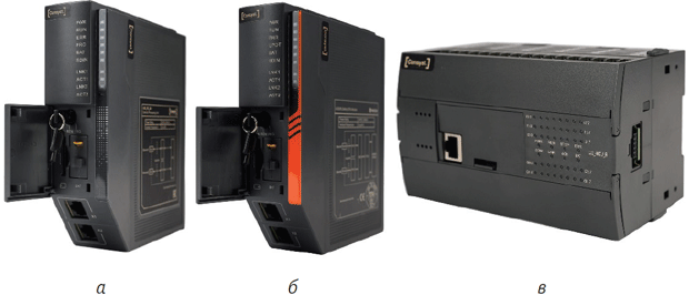 Рис. 1. ПЛК Consyst Electronics: а – L52; б – L5S; в – L22