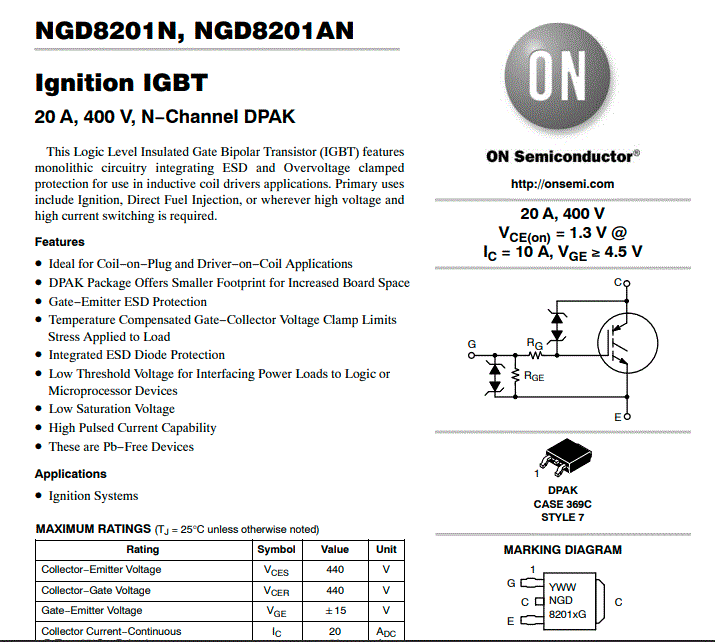 Datasheet NGD8201