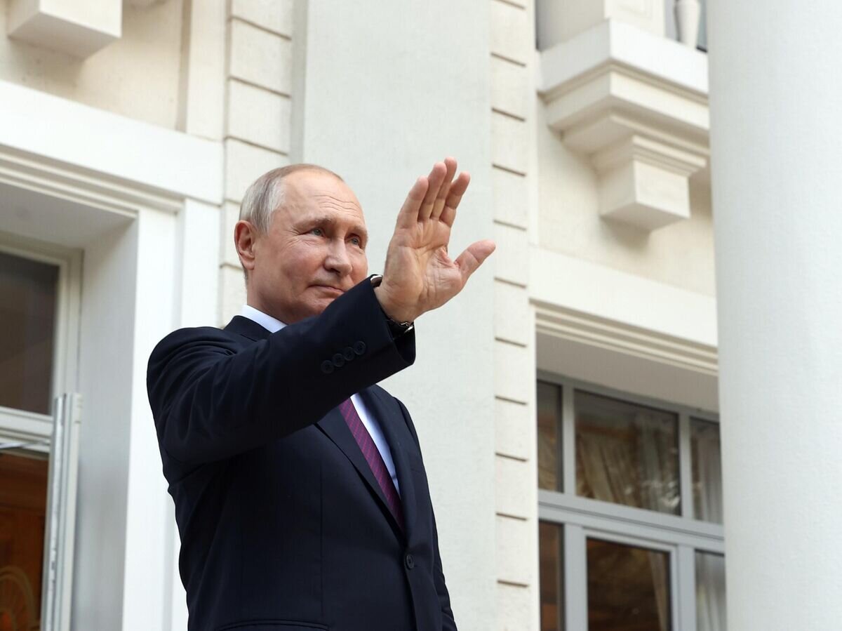    Президент РФ Владимир Путин после встречи с президентом Турецкой Республики Реджепом Тайипом Эрдоганом© РИА Новости / POOL