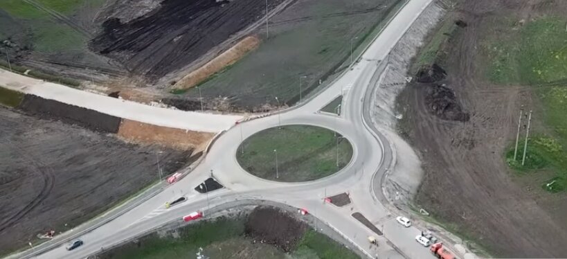 Кольцевое движение в сторону Урожайного