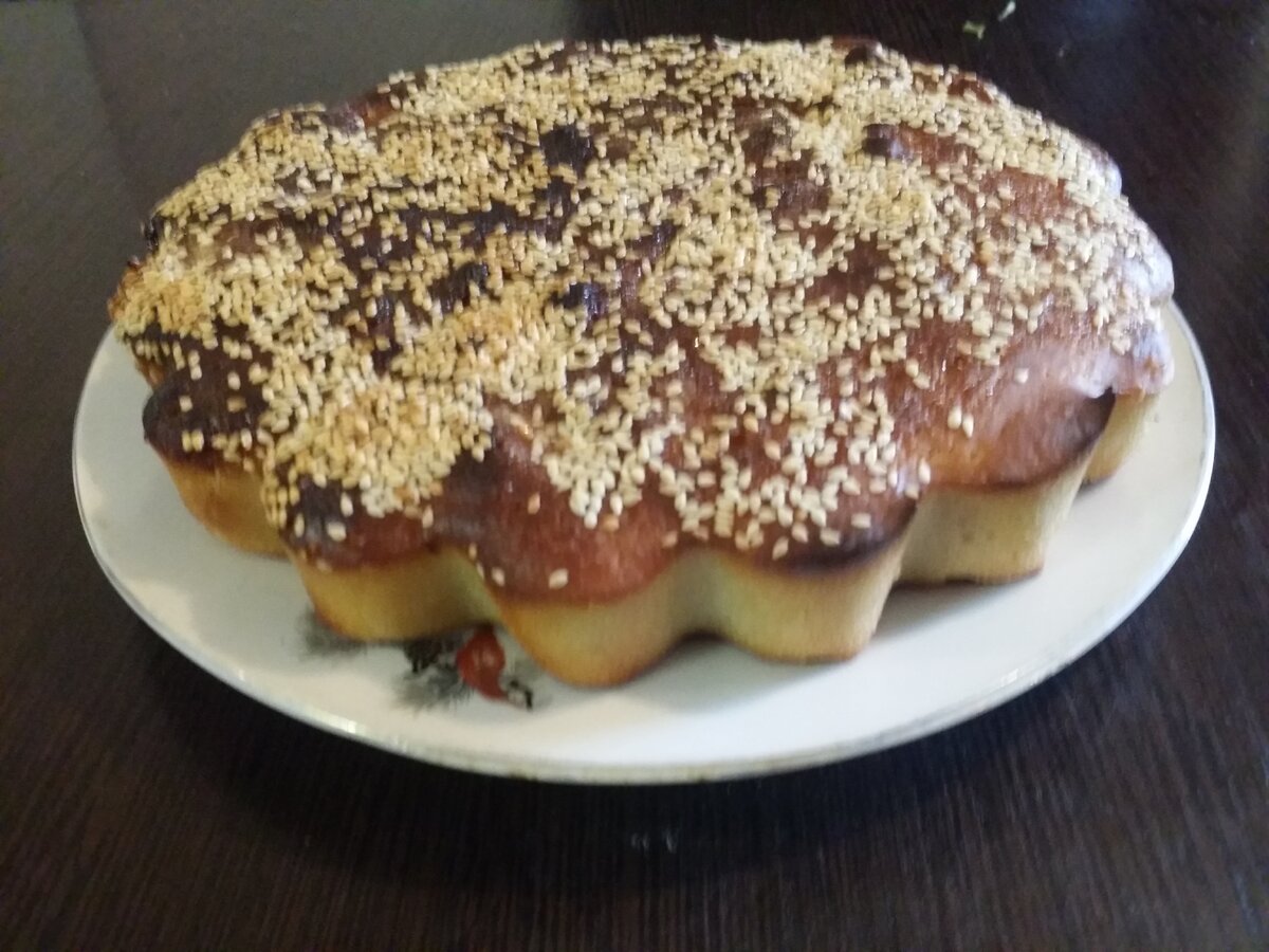 Коврижка из светлого теста и теста с какао