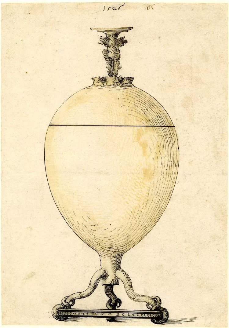 А. Дюрер. Эскиз кубка в виде репы. 1526 г.