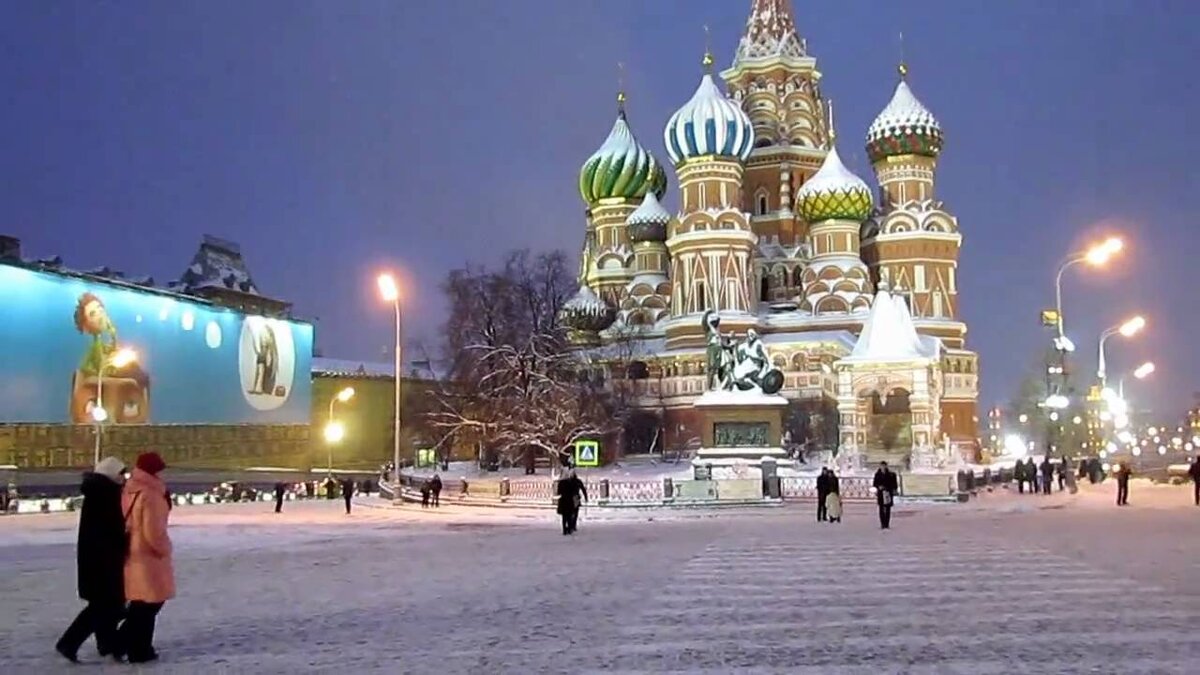 Москва площадь красная площадь зимой