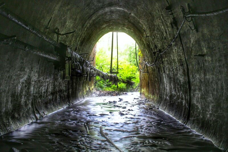 Подземная река с водосбросом ТЭЦ