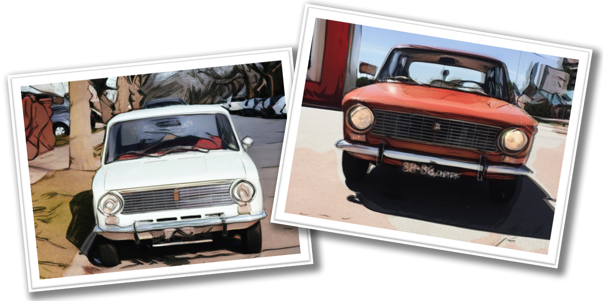 ВАЗ-2101 и Фиат 124