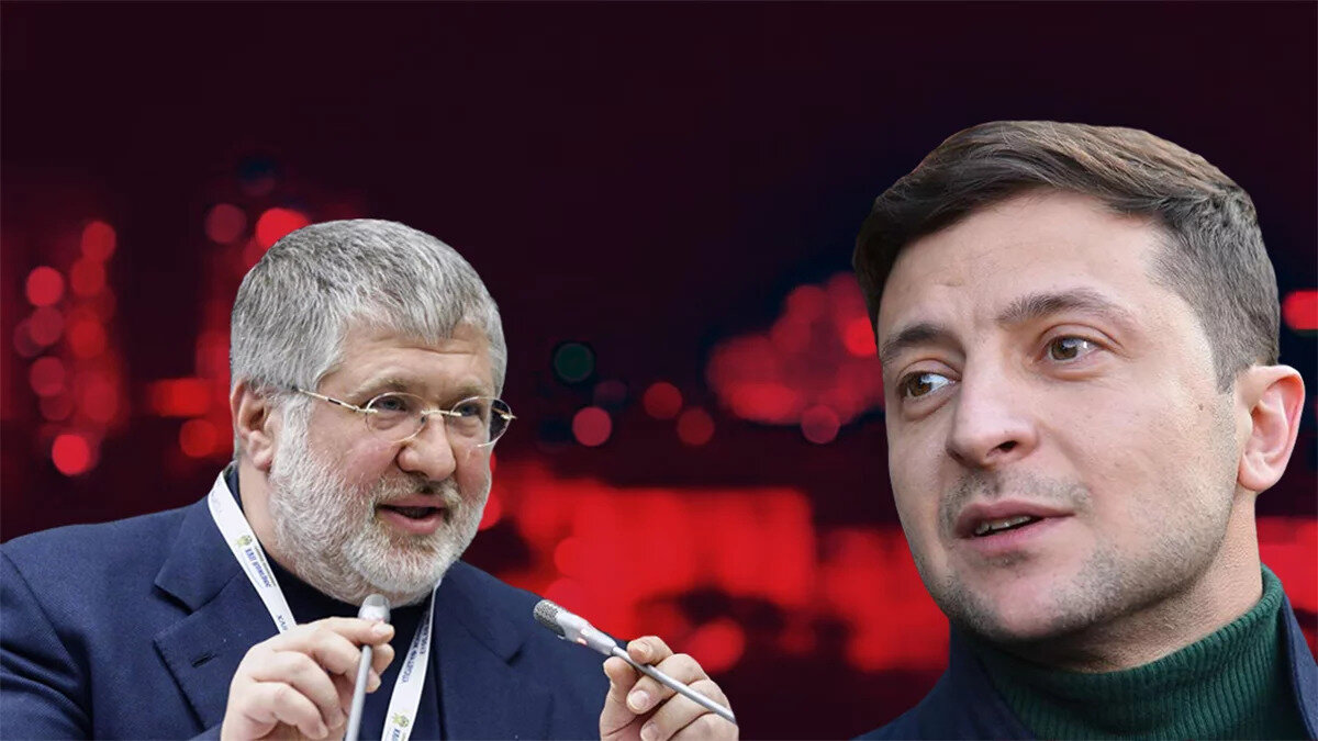 Украинский олигарх Игорь Коломойский и президент Украины Владимир Зеленский. фото взято из открытых источников в Яндексе