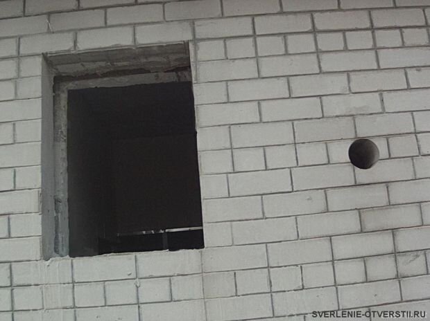 Устройство оконных проемов в кирпичных несущих стенах домов. Фото взято с сайта компании Буравчик Москва.
