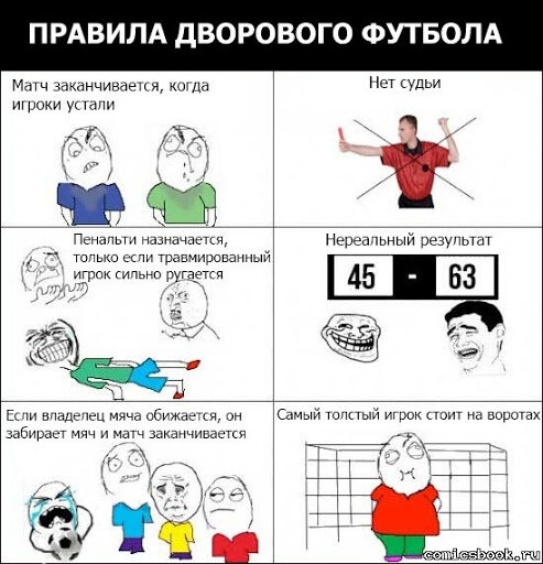 Мем про футбол нашего детства
