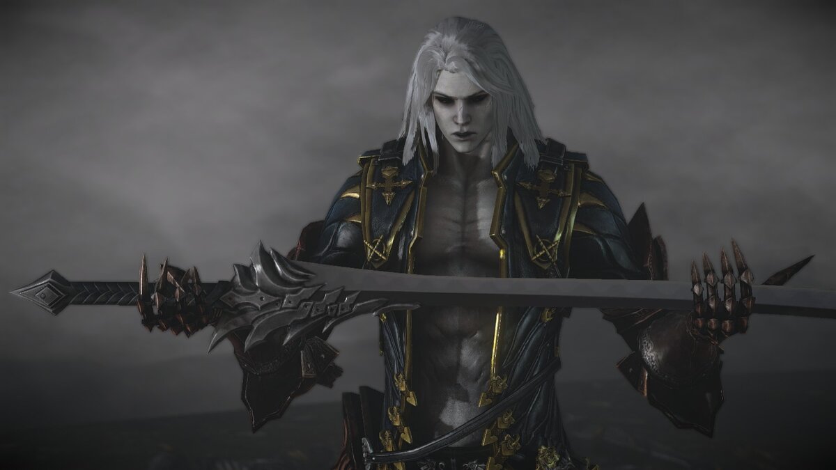 Алукард из дилогии игр "Castlevania :Lord's Of Shadow 2". 
Он является сыном Дракулы и ,в силу того кто его отец,вторым среди вампиров по мощи и непобедимости. Использует длинный  Меч Кассеэльгримм в качестве своего основного оружия в игре ,комбинируя его с элементами огня ,льда а так же используя вампирские умения. Самой сильной его способностью можно считать управление временем,которое в состоянии восстановить всё что угодно на нужный Алукарду отрезок времени или даже позволяет ему предсказывать будущее.