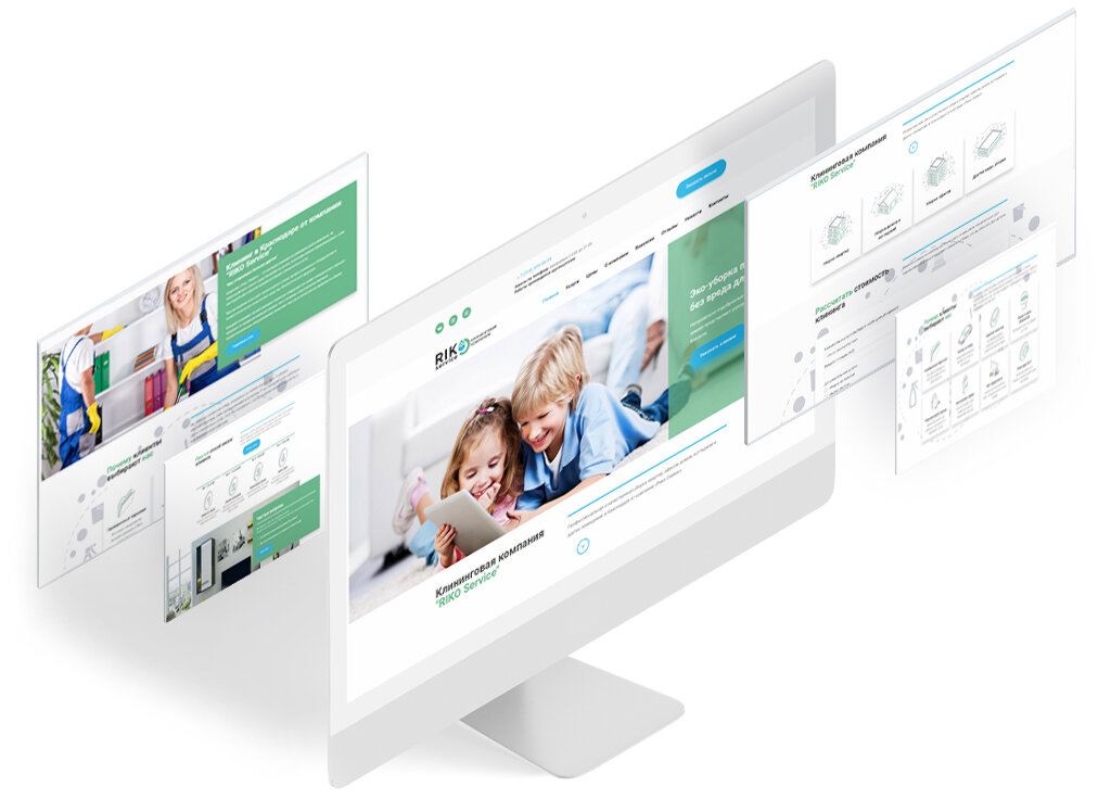 Адаптивный сайт клининговой компании "RIKO SERVICE"