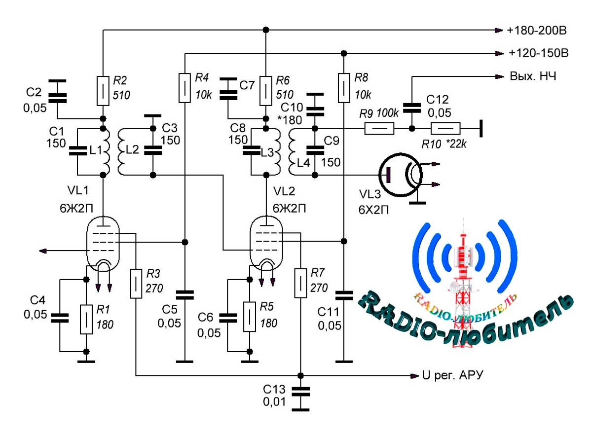 Схема ssb приемника на лампах