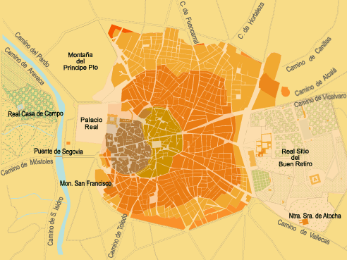 Мадрид в 1800 г.