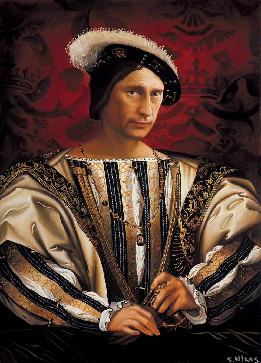 Портрет "В.В. Путин в костюме времен Франциска 1". Фото из открытых источников