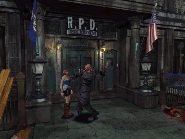Немезис и Джилл из оригинальной игры 1999 года