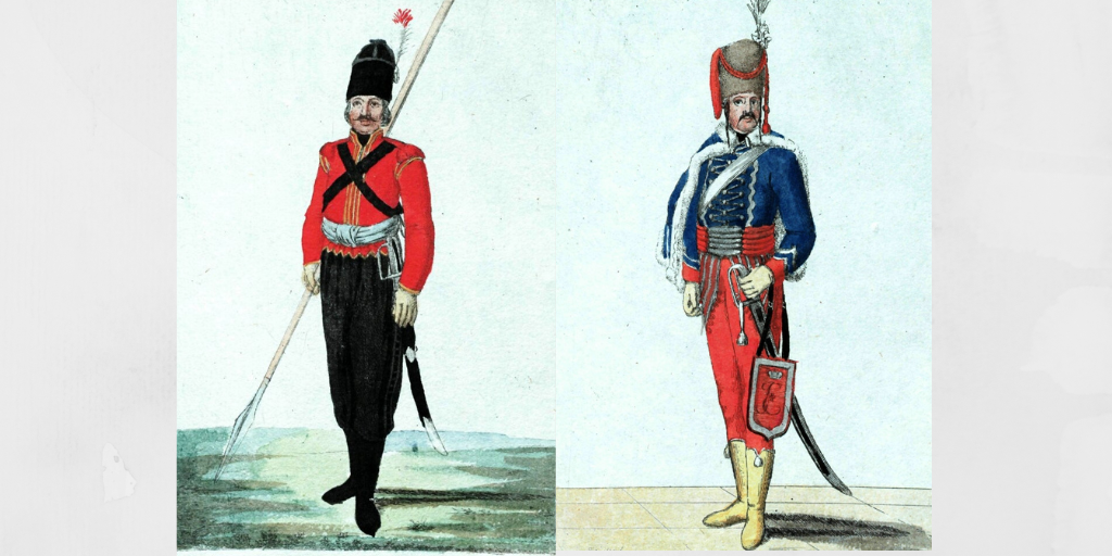                                                  Лейб-Казак                                            Лейб-Гусар                      1793 год