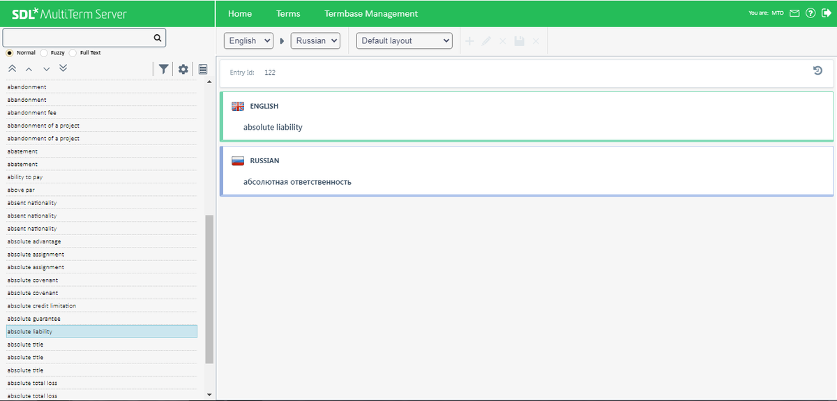 SDL MultiTerm