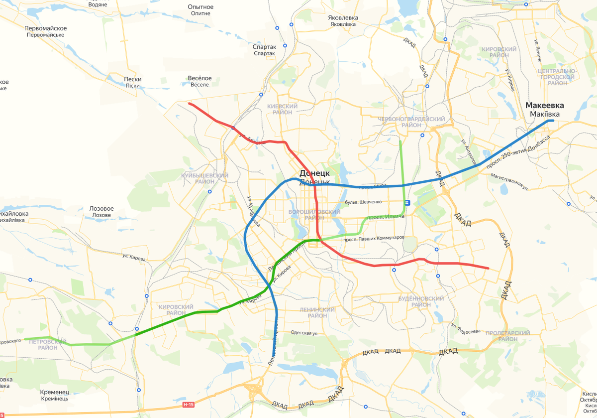 Интерактивная карта перспективного развития Донецкого метрополитена |  Владислав Панкратов | Дзен