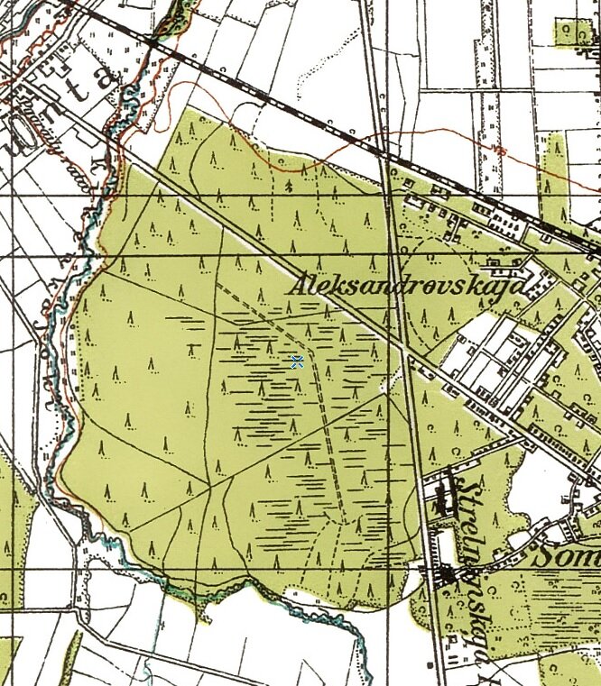 карта начала 20 века, ничего глобального не изменилось, только КАД появился.