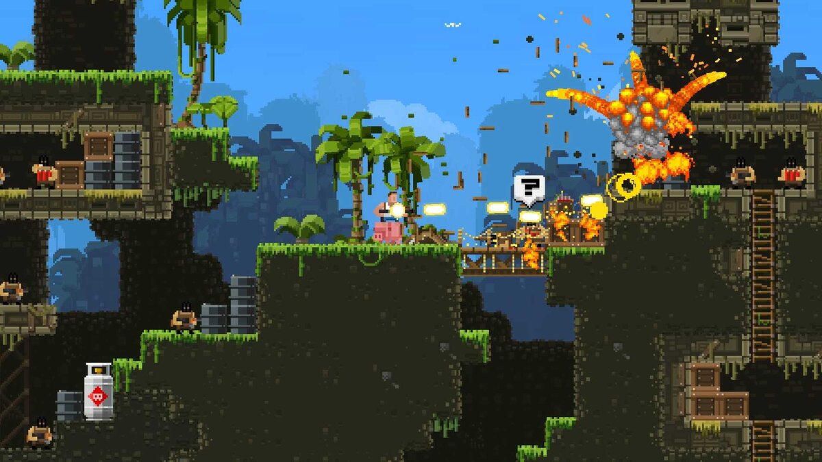 Скриншот геймплея игры Broforce