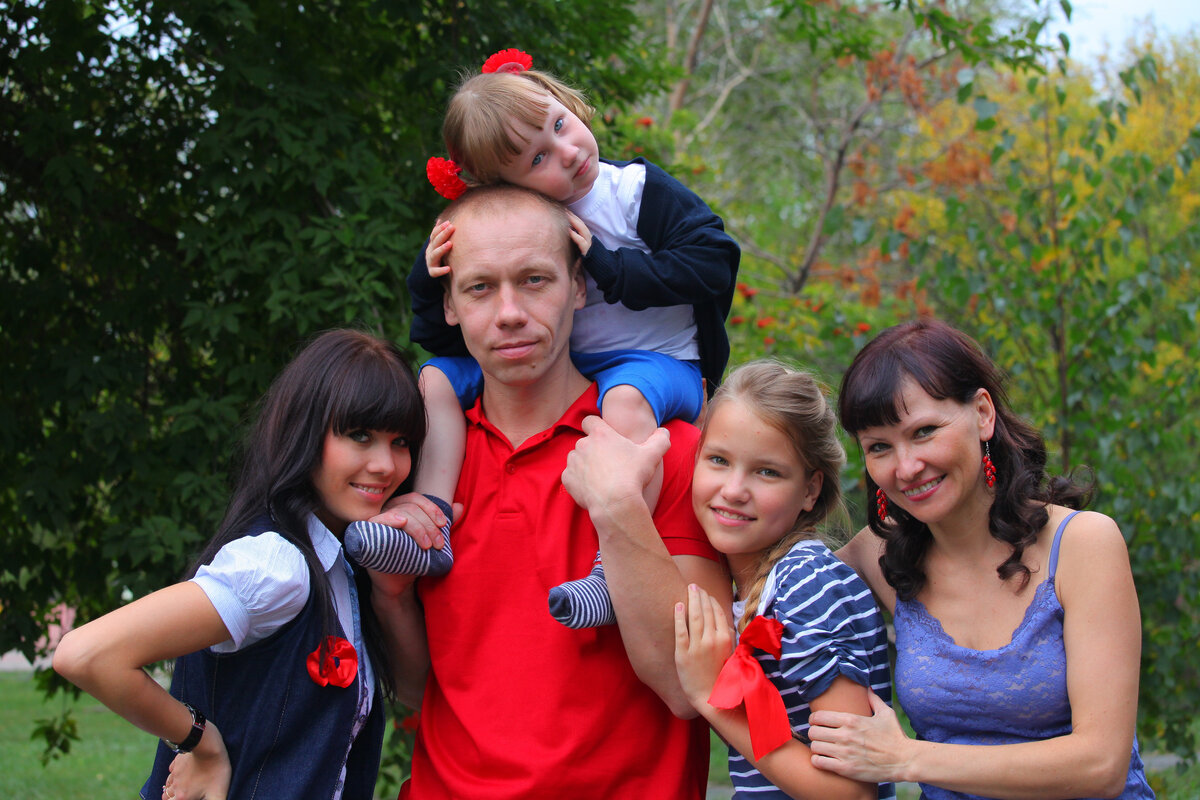 Наша семья. Фото Елены Пушилиной.