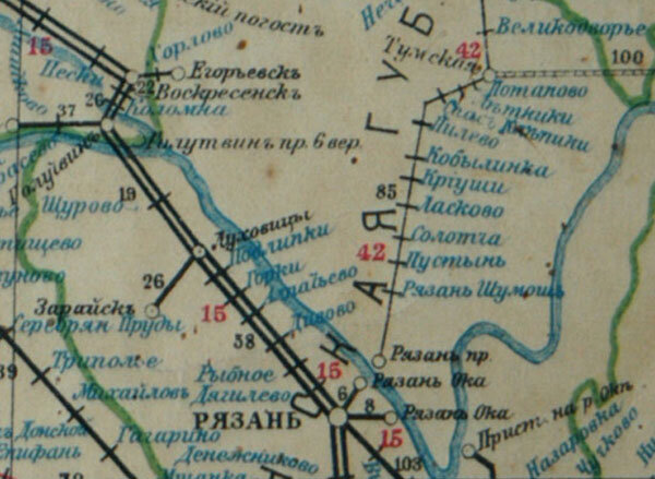 Карта мещерского края