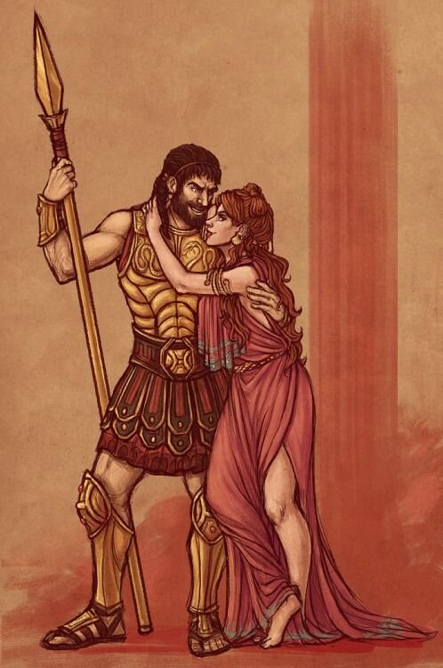 Фото взято из Яндекс картинки. Афродита и Арес