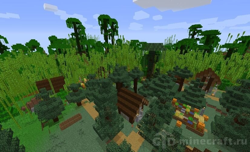 Деревня на границе джунглей