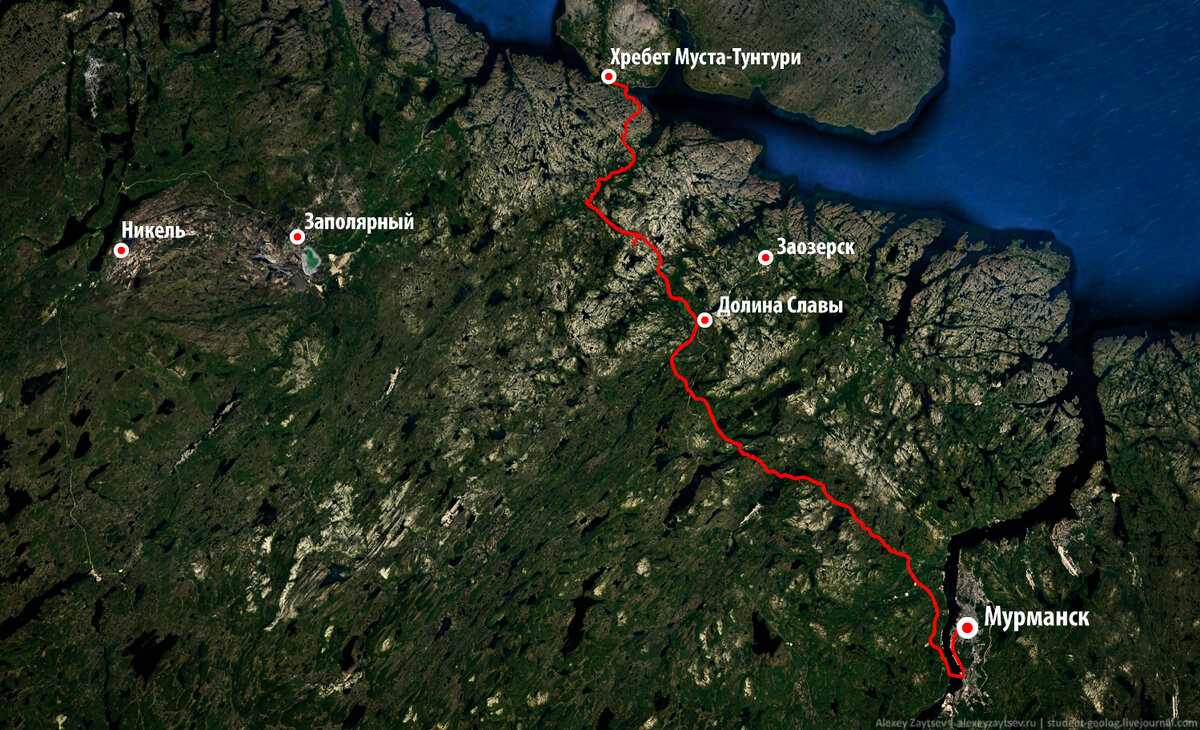Мурманск заполярный карта