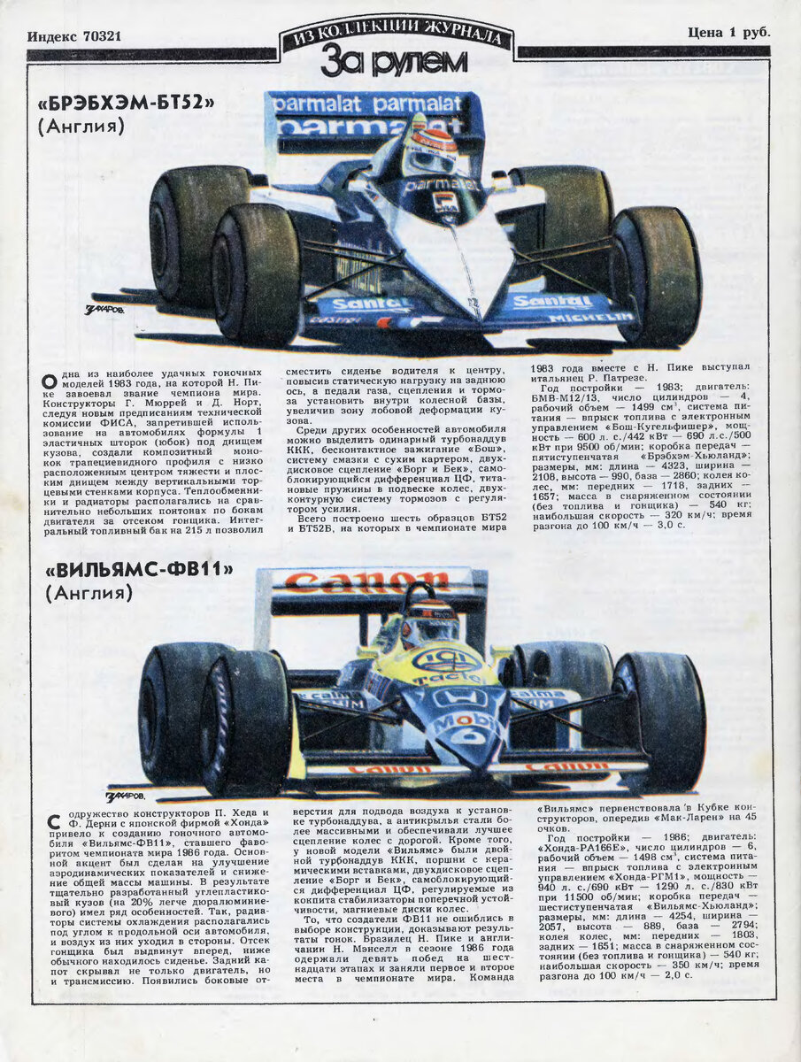 Скриншот обложки журнала "За Рулем" №11 1989 года. 