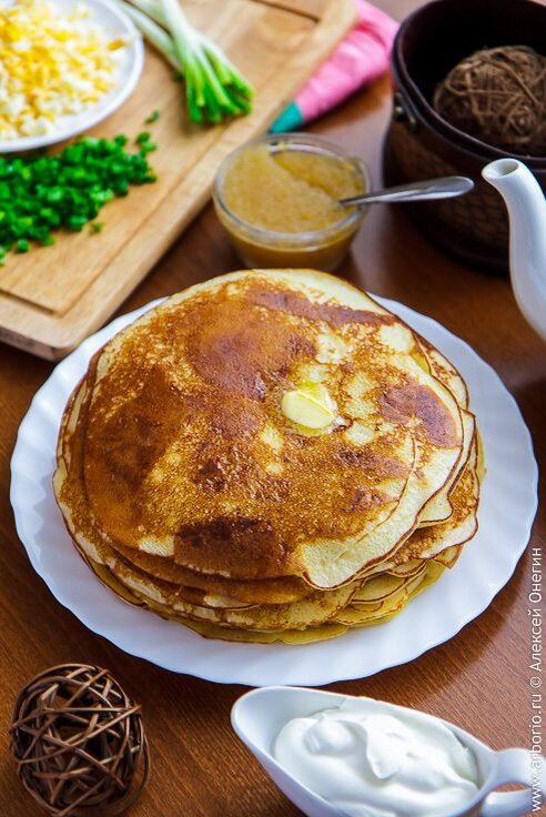 Дрожжевые блины - рецепт