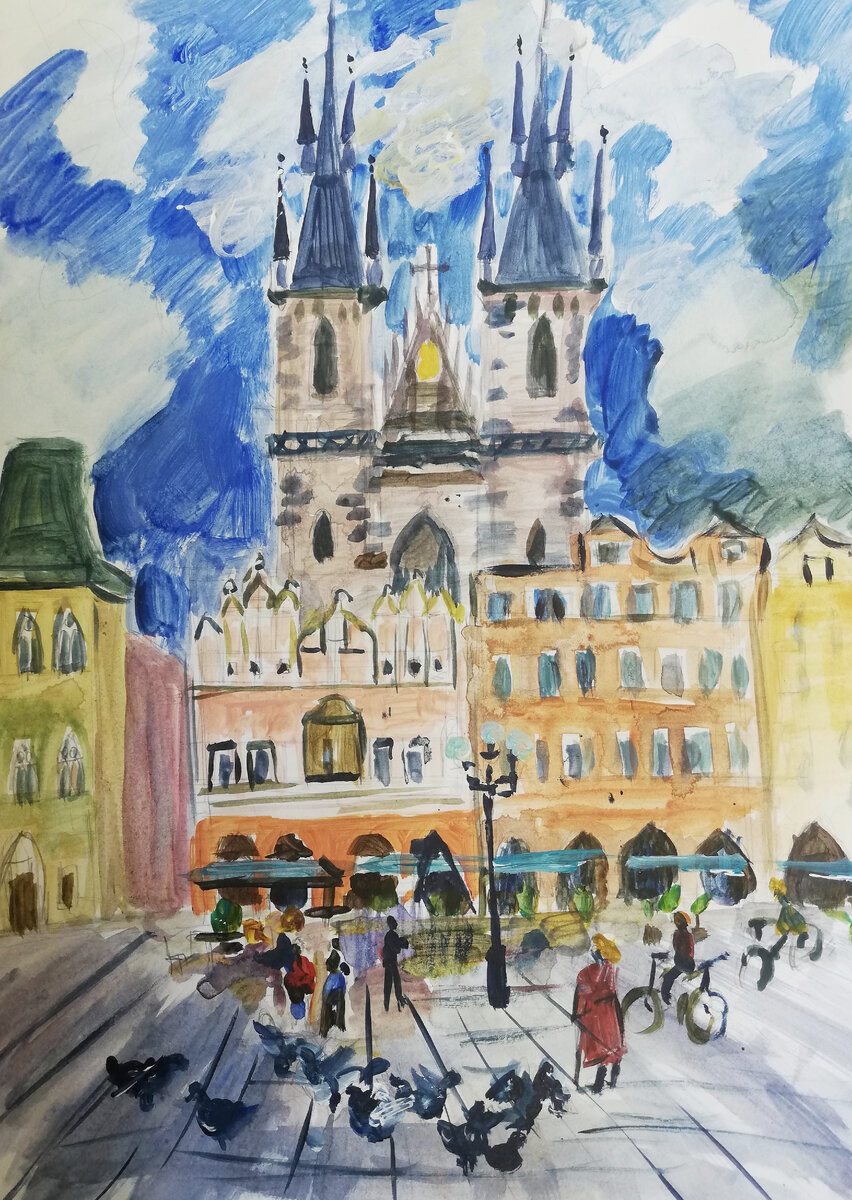 Прага. Старе Место. Тынский храм.
