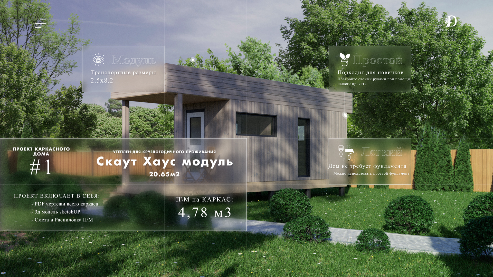 TinyHouse AWARDS. ТОП лучших проектов каркасных МИНИ домов до 50м2. ВЕСНА  2022