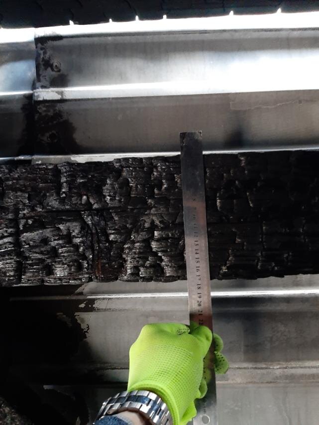 Обследование здания гаража после пожара