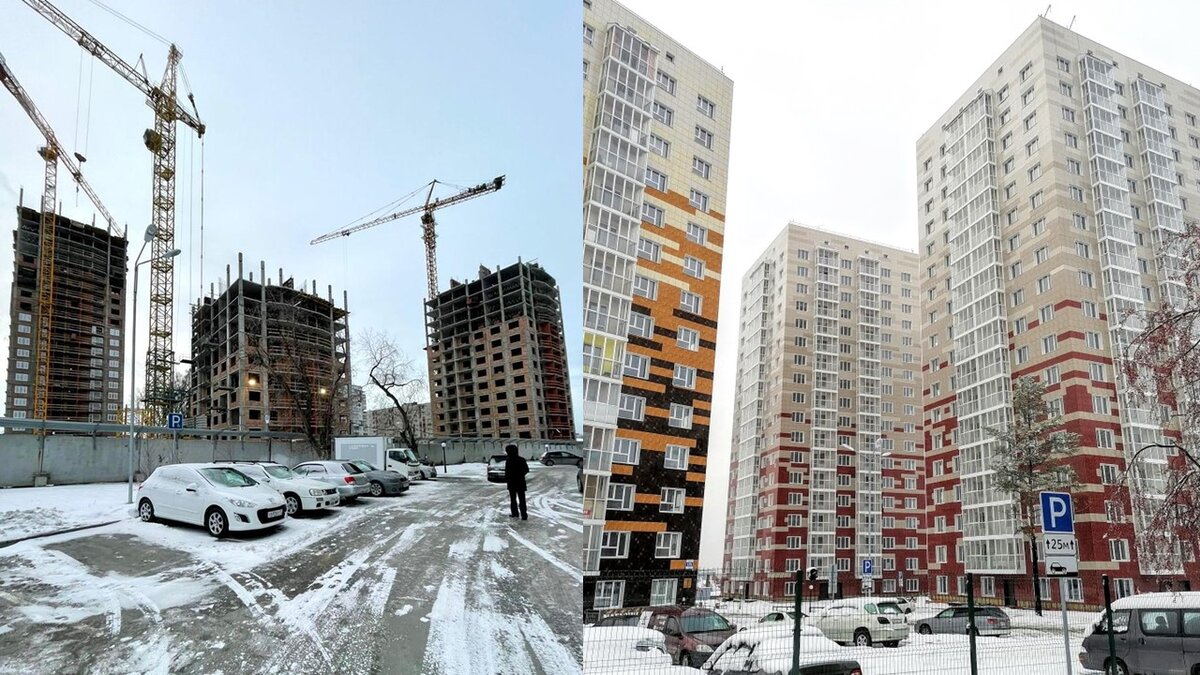 К трём готовым домам присоединяются 3 новых объекта. Скоро микрорайон будет закончен.
