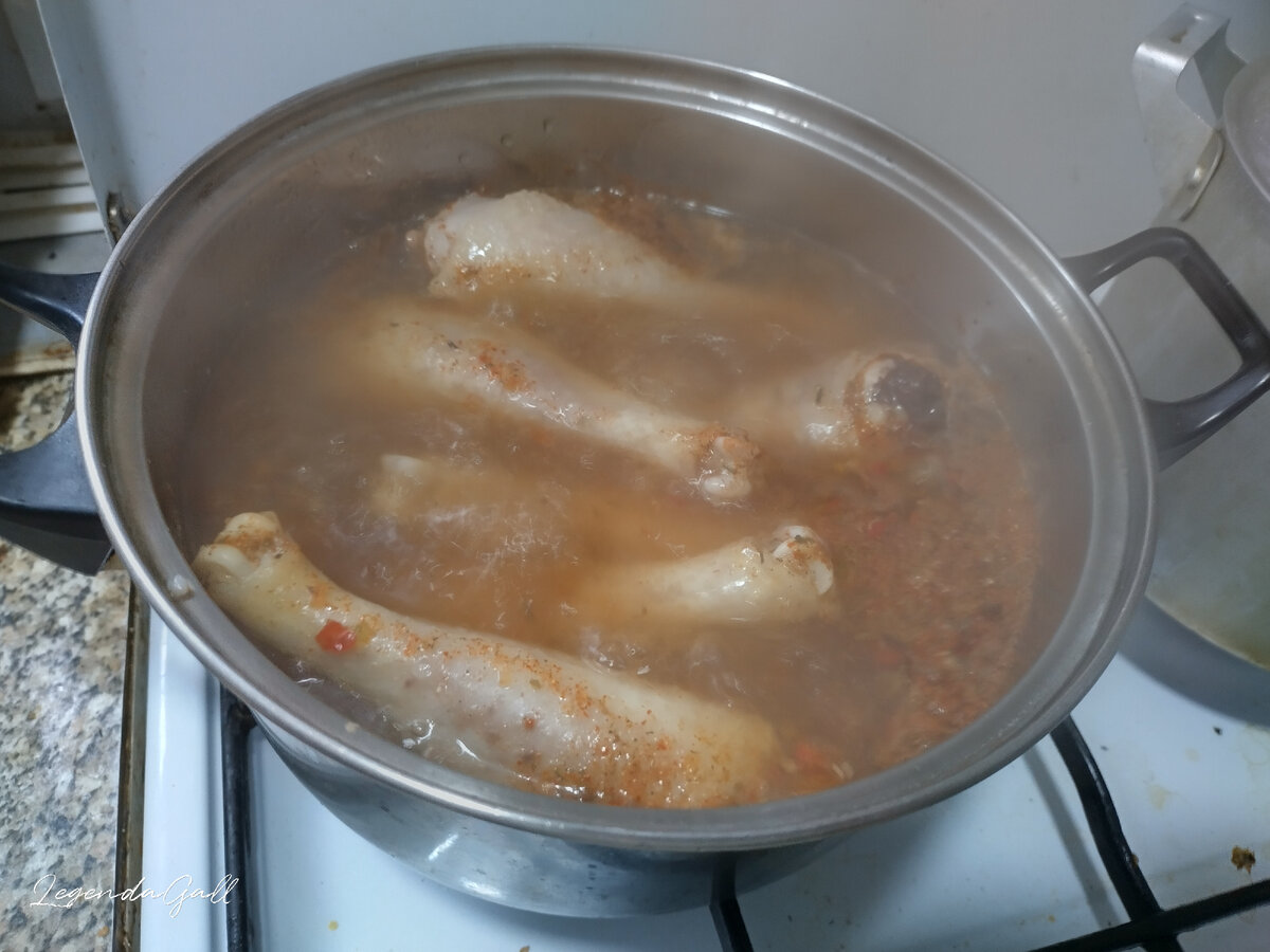 Накидала специй острых, а потом еще и пасту Мисо добавила