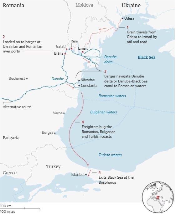 Предполагаемый новый маршрут экспорта. Фото из открытых источников сети Интернет