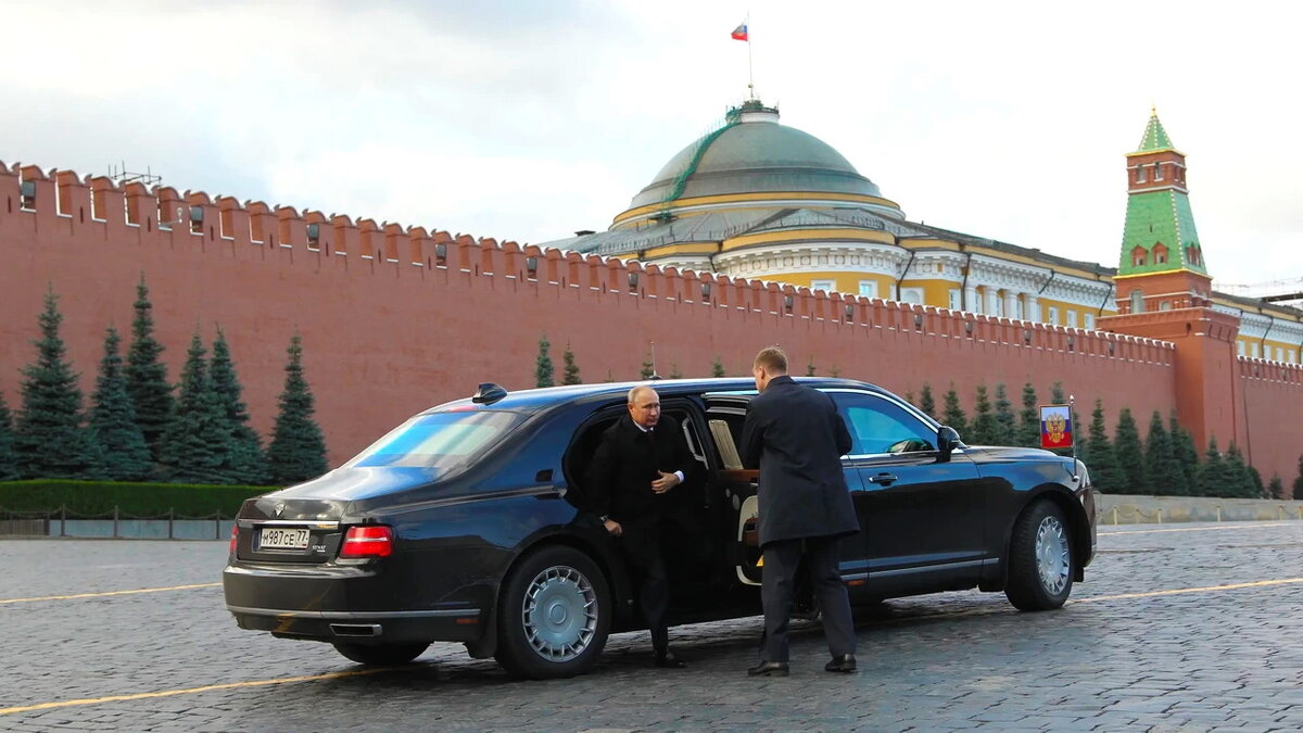 кортеж путина в москве